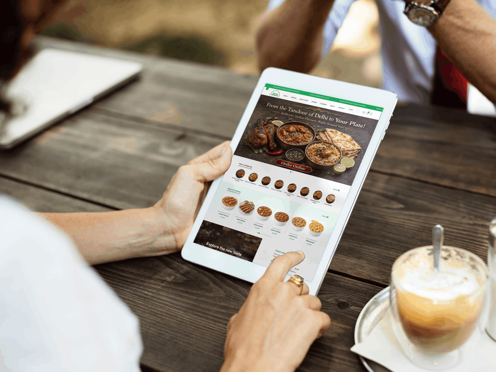 Delhi Darbar Food Delivery Mockup